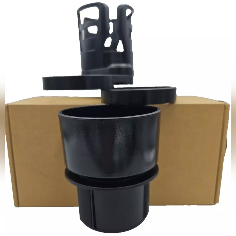 KVR Car Cup Holder Expander 4 in 1 Multifunctional Universal Black New NIB